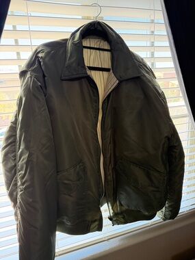 Women’s Reverse-able Olive Green Bomber Jacket